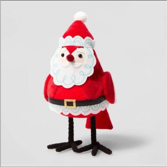 Target Wondershop Felt Christmas Bird Santa Costume Jolly 2021 New - Picture 3 of 4